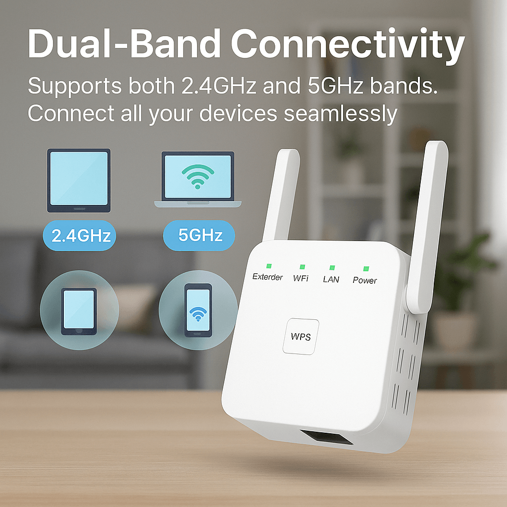 Lisslune | UltraXtend 5G WiFi Booster UK – Best Dual-Band WiFi Extender for Home & Garden Signal Coverage