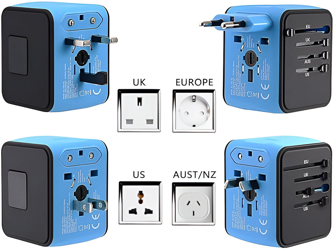 Lisslune | Universal Travel Adapter | Worldwide Compatibility, Compact Design & Ideal for Frequent Flyers and International Explorers