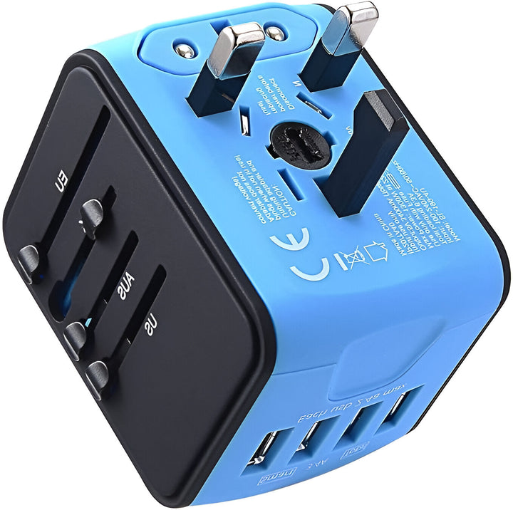 Lisslune | Universal Travel Adapter | Worldwide Compatibility, Compact Design & Ideal for Frequent Flyers and International Explorers