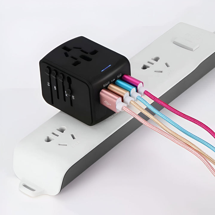 Lisslune | Universal Travel Adapter | Worldwide Compatibility, Compact Design & Ideal for Frequent Flyers and International Explorers
