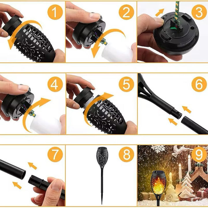 Lisslune | Solar Torch Lamp