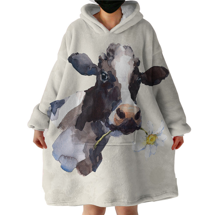 Lisslune | Therapeutic Blanket Hoodie - Happy Cow (Made to Order)