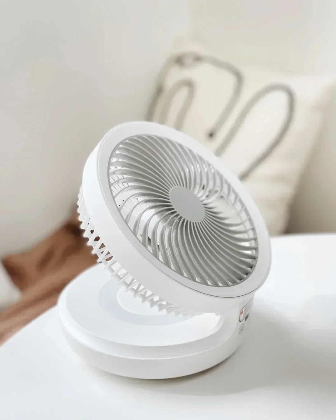 Lisslune | Portable Wall Fan | Multifunctional, USB Rechargeable & Whisper Quiet for Home, Office & Outdoor Use