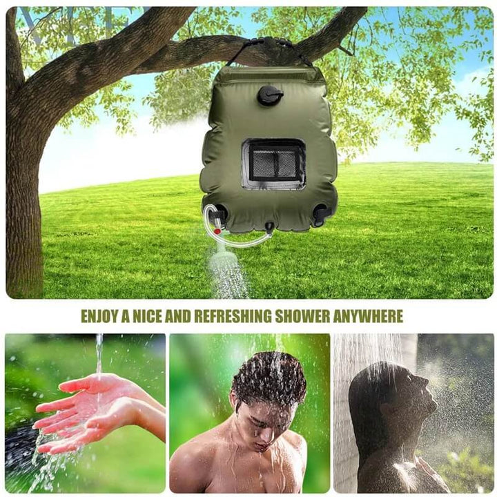 Lisslune | ZonFlow Foldable Outdoor Shower Bag – 20L Solar Heating