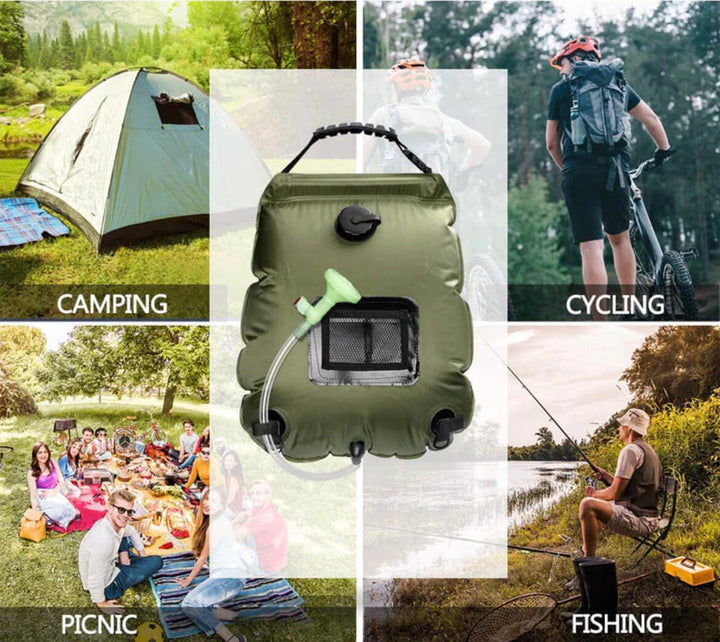 Lisslune | ZonFlow Foldable Outdoor Shower Bag – 20L Solar Heating