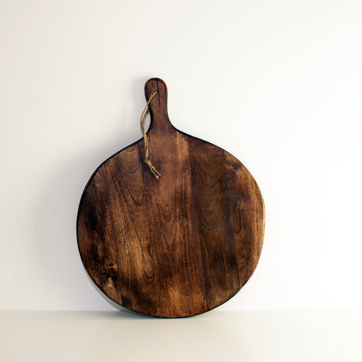 Lisslune | Irregular Round Dark Brown Chopping Boards