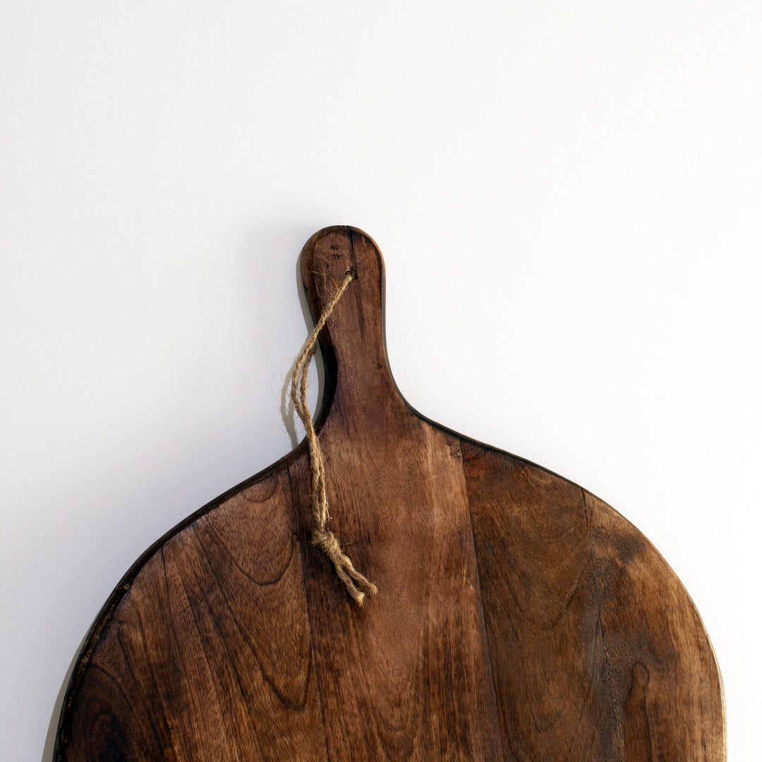 Lisslune | Irregular Round Dark Brown Chopping Boards