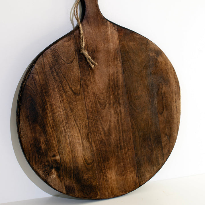 Lisslune | Irregular Round Dark Brown Chopping Boards