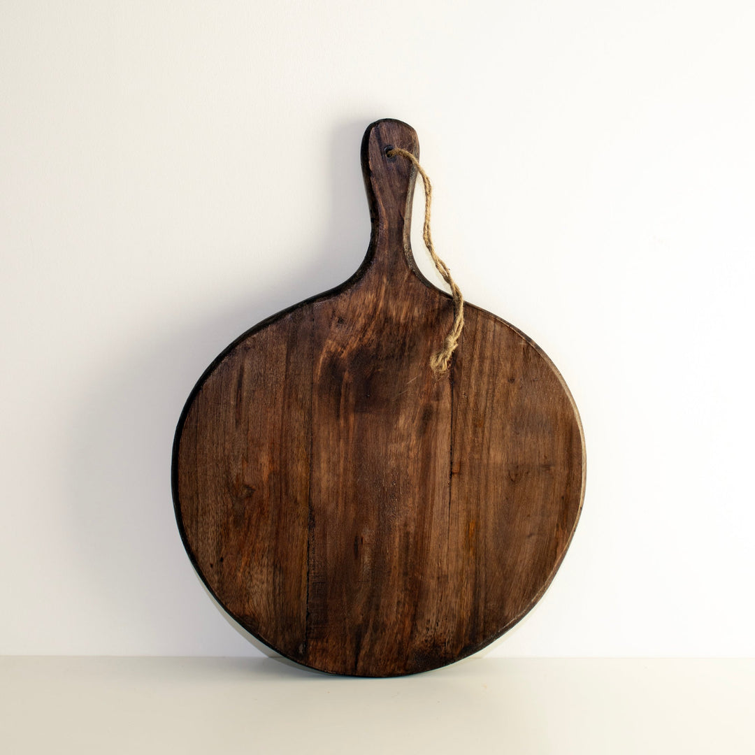 Lisslune | Irregular Round Dark Brown Chopping Boards