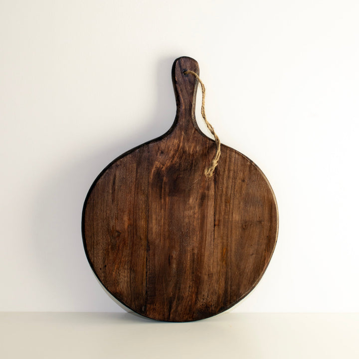 Lisslune | Irregular Round Dark Brown Chopping Boards