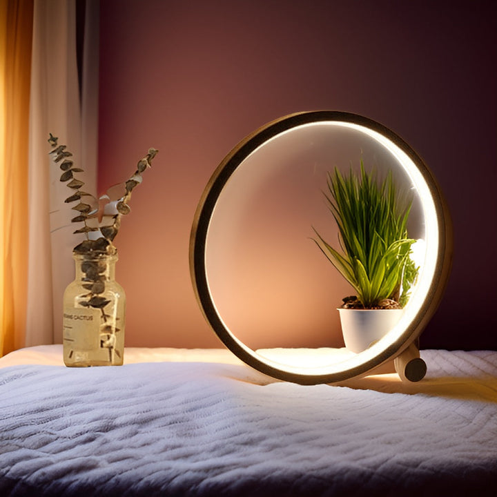 Lisslune | LED Minimalist Dimmable Round Table Lamp - RumiLight