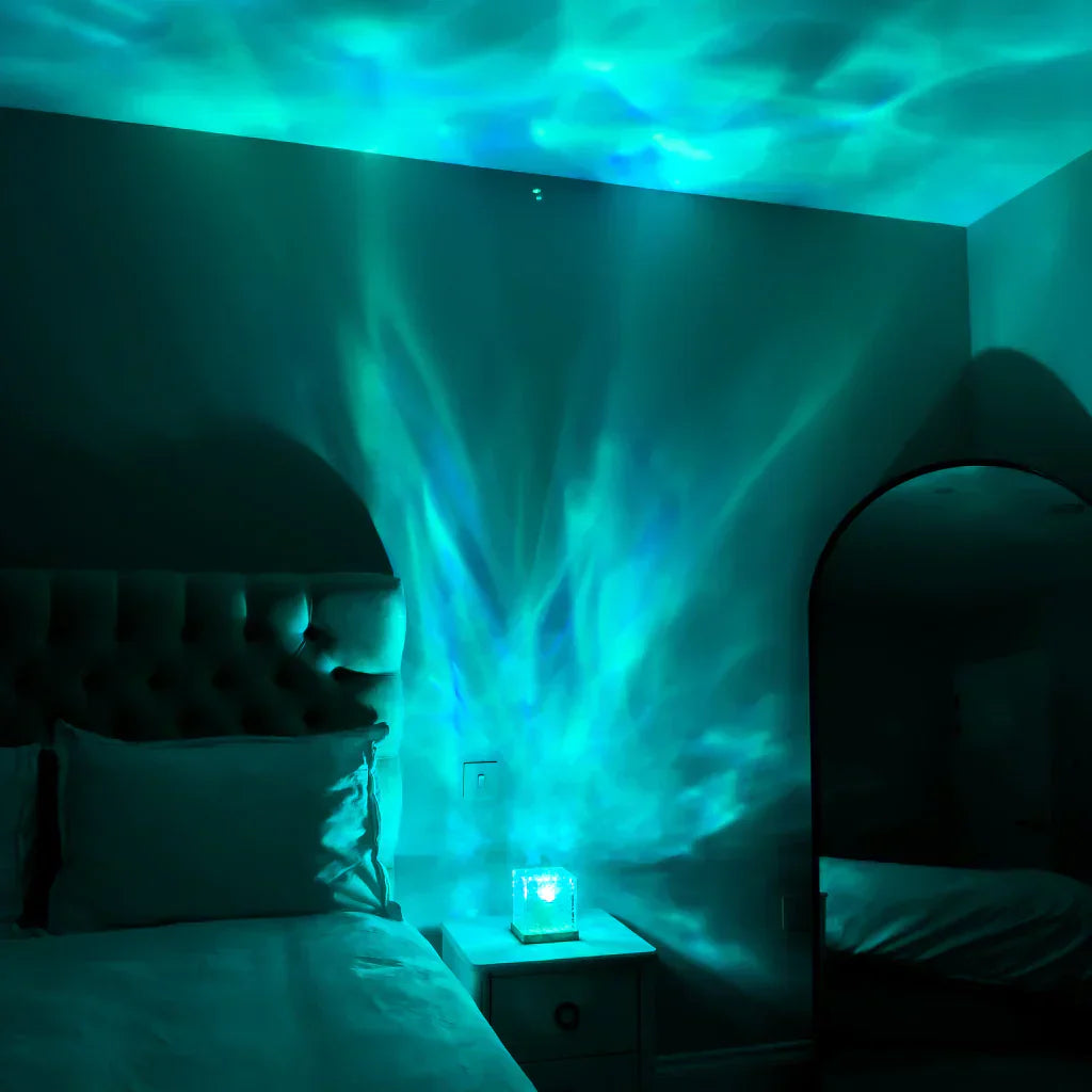 Lisslune | AuraGlanzNorthernLight Projector Cube for Bedroom