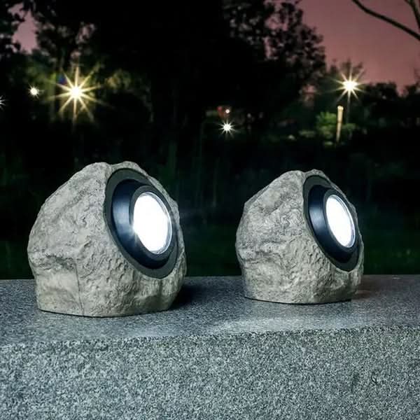 Lisslune | Solar Rock Light – LED Garden Stone Lamp