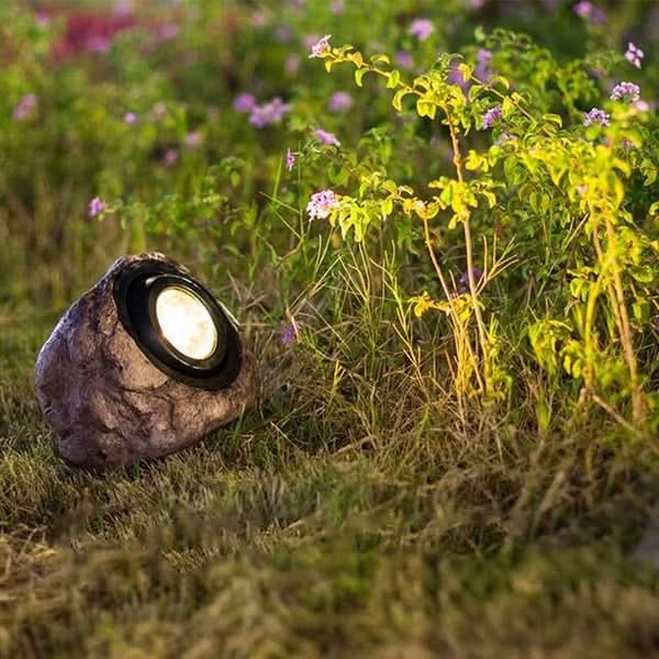 Lisslune | Solar Rock Light – LED Garden Stone Lamp