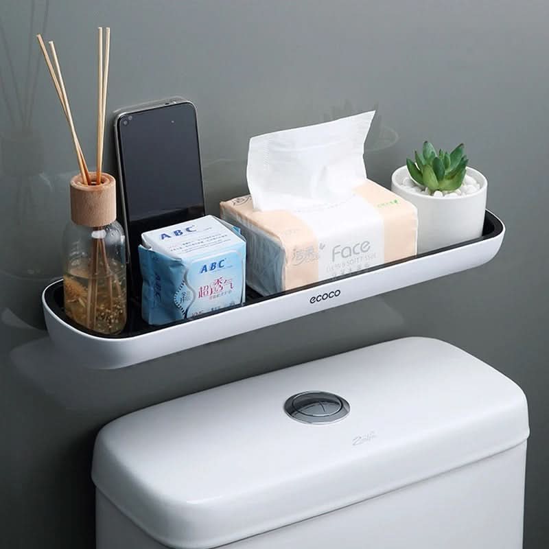 Lisslune | Wall-Mount Bathroom Organizer with Towel Rack