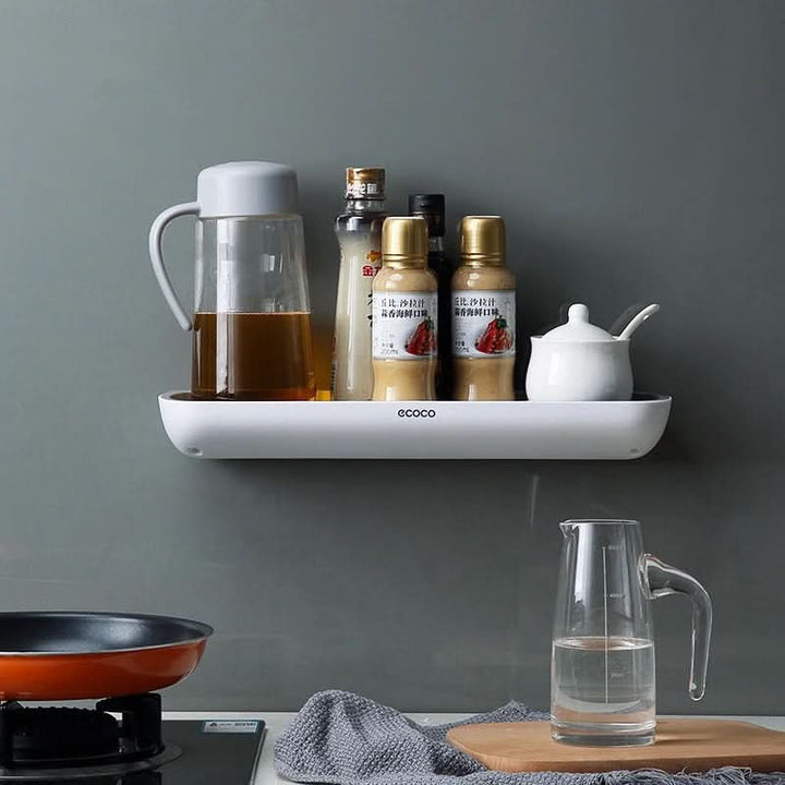 Lisslune | Wall-Mount Bathroom Organizer with Towel Rack