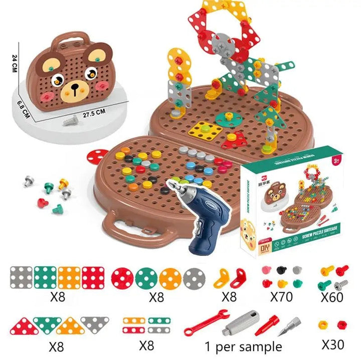 Lisslune | TooliBox Junior Tool Box for Children – Including Electric Play Screwdriver