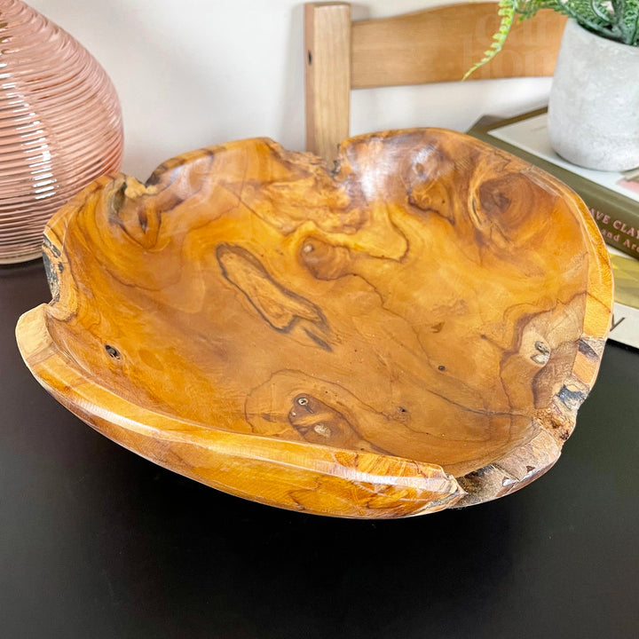 Lisslune | Teak Root Wood Decorative Bowl 30cm