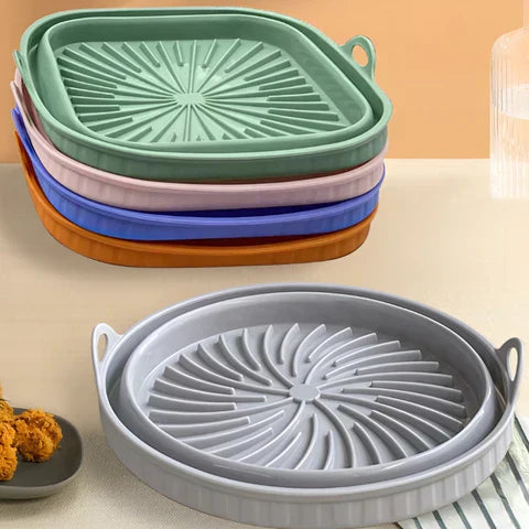 Lisslune | Heat-resistant silicone insert for hot air fryers with non-stick coating