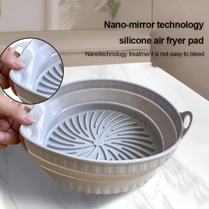 Lisslune | Heat-resistant silicone insert for hot air fryers with non-stick coating
