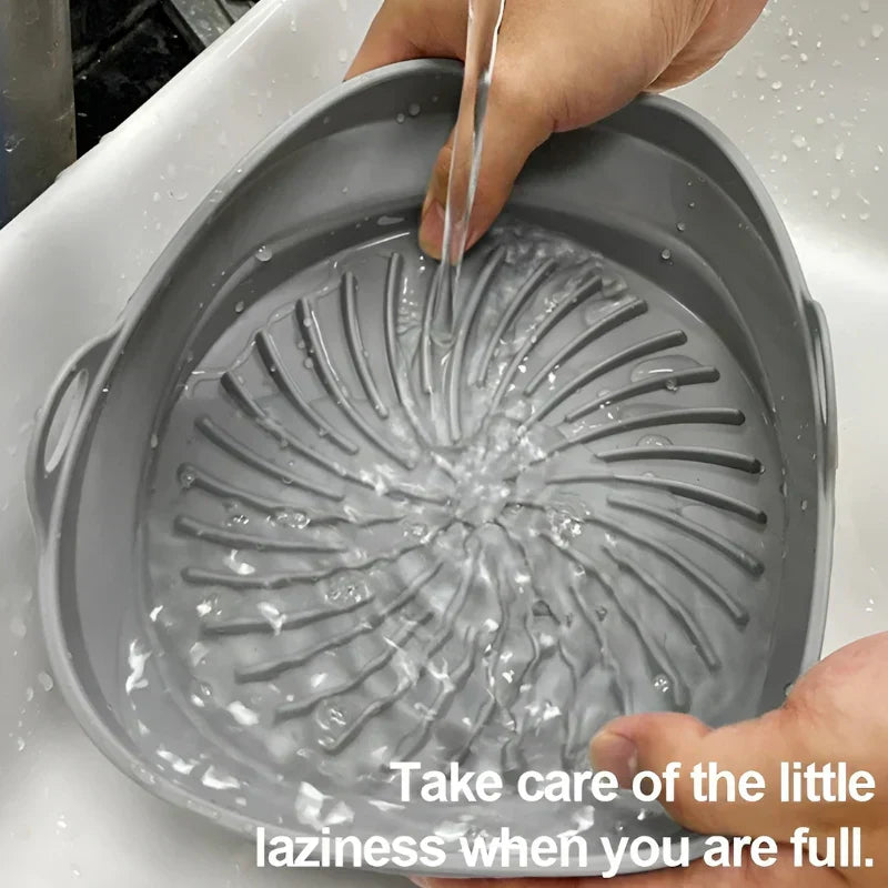 Lisslune | Heat-resistant silicone insert for hot air fryers with non-stick coating