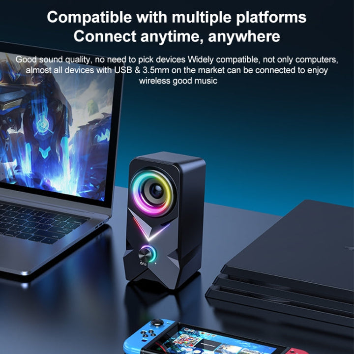 Lisslune | L2 Outdoor Portable RGB Light USB Bluetooth Wireless Speaker