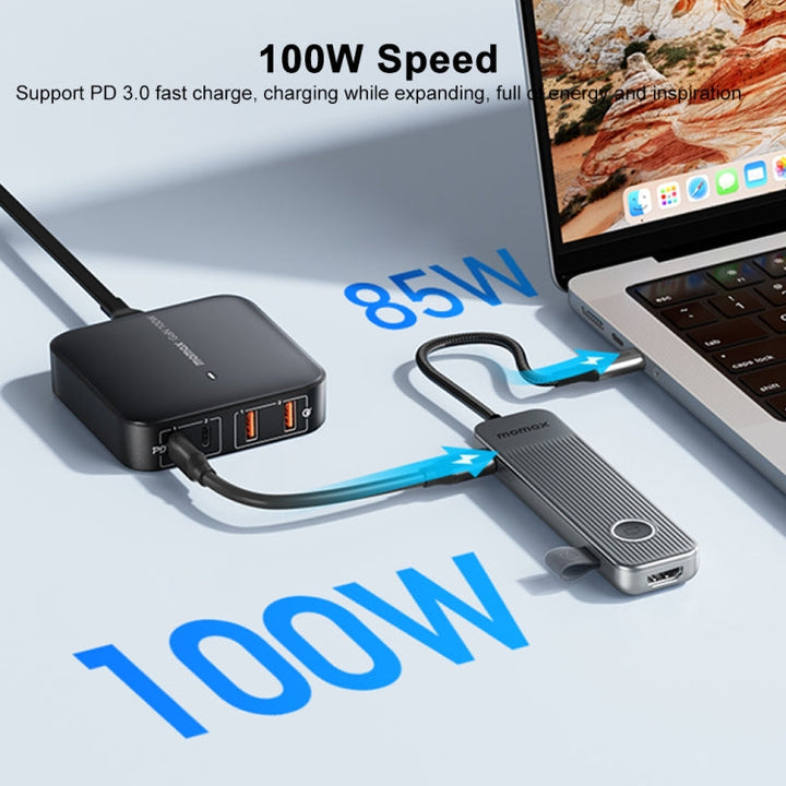 Lisslune | MOMAX DH17 7 in 1 ONELINK travel bag Type-C to USB docking station HUB adapter