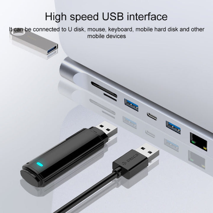 Lisslune | 11 in 1 RJ45 + 87W PD + SD/TF + USBx3 + HDMI + VGA + 3.5mm AUX to Type-C HUB Adapter