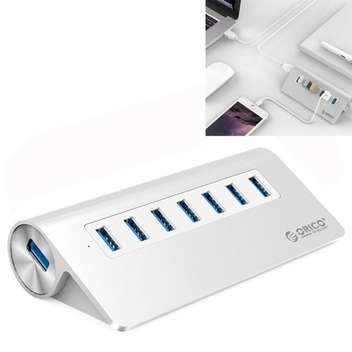 Lisslune | ORICO M3H7-V1 Aluminum alloy 7 USB 3.0 Ports HUB with 30W power supply
