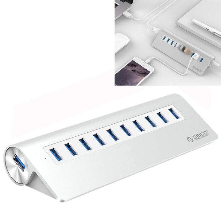 Lisslune | ORICO M3H10-U3-V2 Aluminum alloy 10 USB 3.0 ports HUB