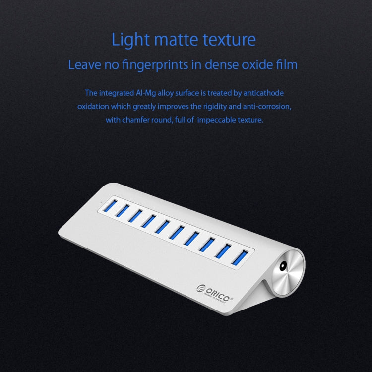 Lisslune | ORICO M3H10-U3-V2 Aluminum alloy 10 USB 3.0 ports HUB