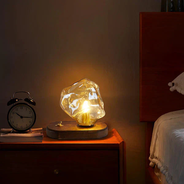 Lisslune | CrystalGlow - artistic table lamp made of glass