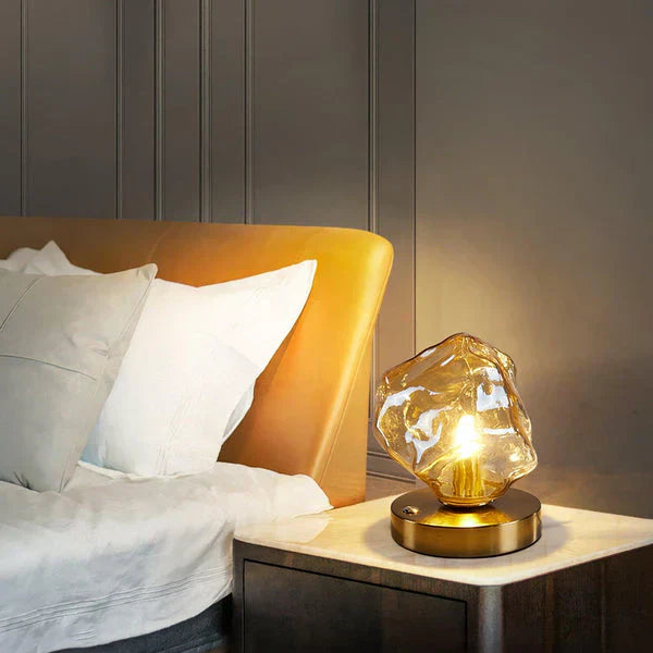 Lisslune | CrystalGlow - artistic table lamp made of glass