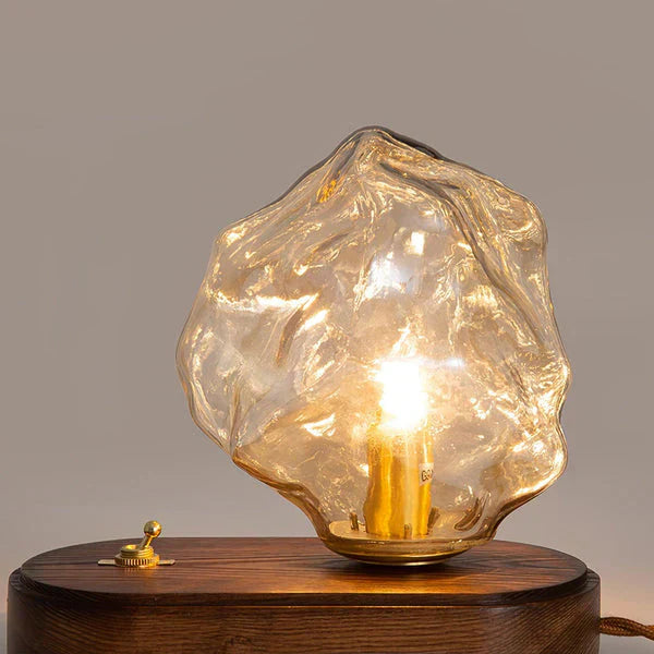 Lisslune | CrystalGlow - artistic table lamp made of glass