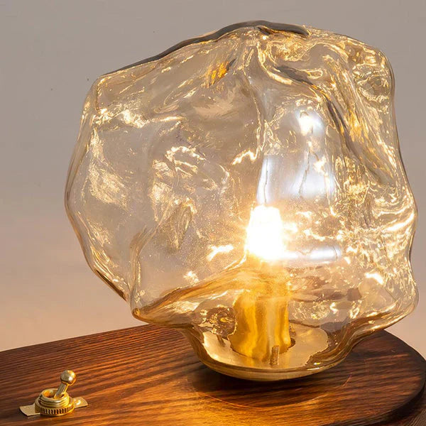 Lisslune | CrystalGlow - artistic table lamp made of glass