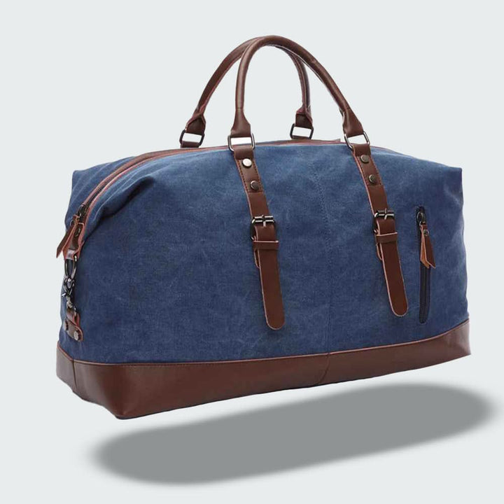 Lisslune | Icon Canvas & Leather Travel Duffle Bag – 54cm