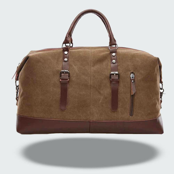Lisslune | Icon Canvas & Leather Travel Duffle Bag – 54cm