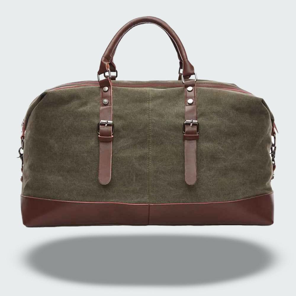 Lisslune | Icon Canvas & Leather Travel Duffle Bag – 54cm