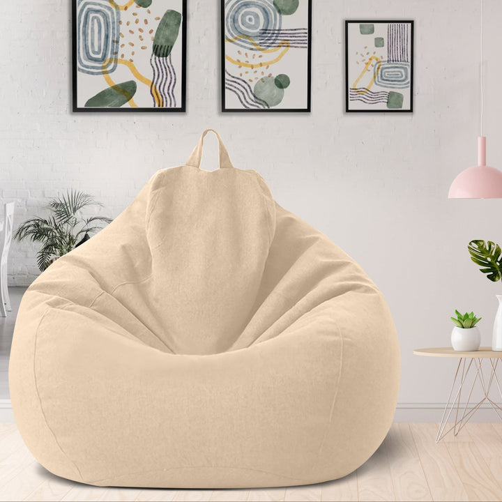 Lisslune | Luxury Linen Bean Bag – Ergonomic & Stylish Comfort Seating