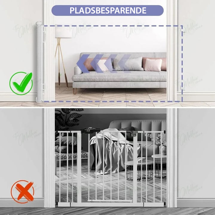 Lisslune | Extendable Safety Gate for Babies and Pets – Up to 140 cm – SafeLiving Gate