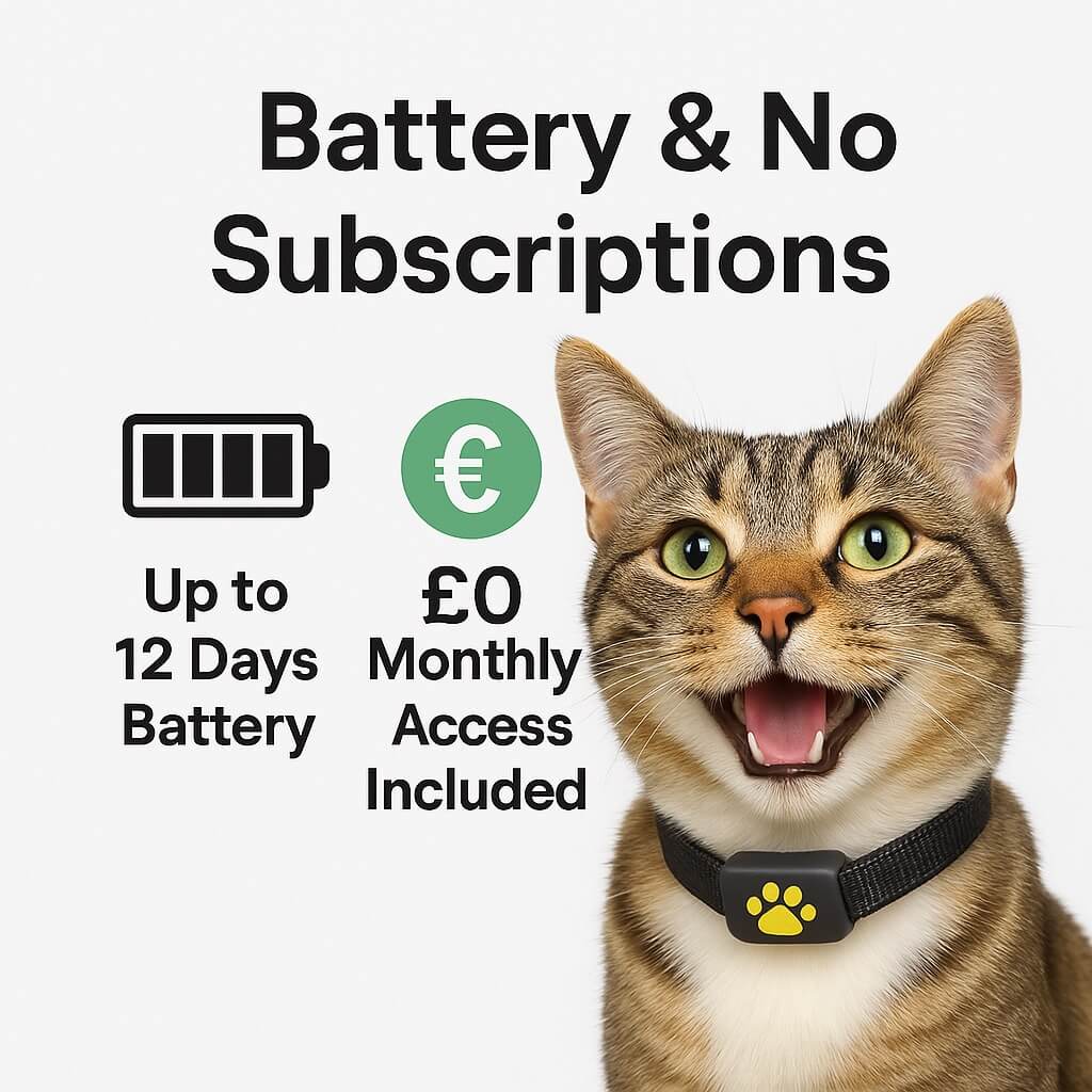Lisslune | #1 Find  GPS Cat Tracker with Real-Time Location, Waterproof Design, and Activity Monitoring for Pet Safety and Tracking