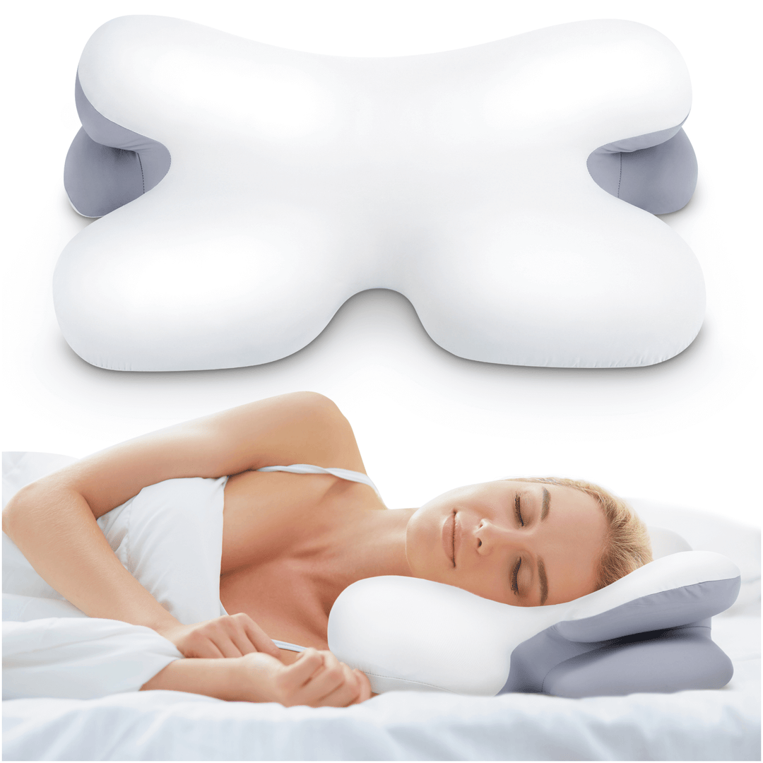 Lisslune | Side Sleeper Pillow | Ergonomic Memory Foam for Neck Pain Relief & Comfortable Sleep |Best Pillow for Back Pain