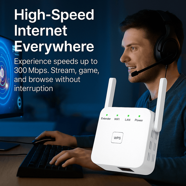 Lisslune | UltraXtend 5G WiFi Booster UK – Best Dual-Band WiFi Extender for Home & Garden Signal Coverage