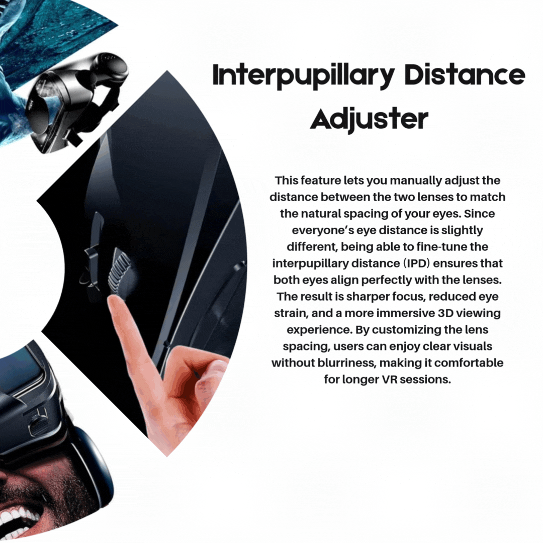 Lisslune | VISIAX – 3D VR glasses with headphones & controller