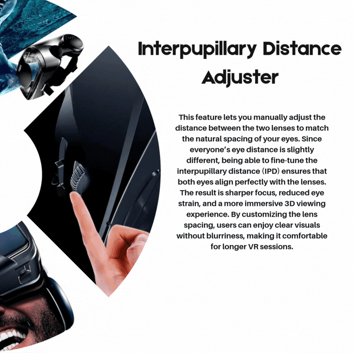 Lisslune | VISIAX – 3D VR glasses with headphones & controller
