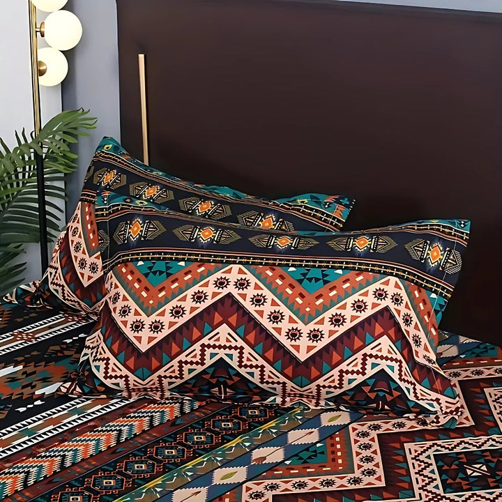Lisslune | Indara Boho Tribal Print Duvet Cover Set