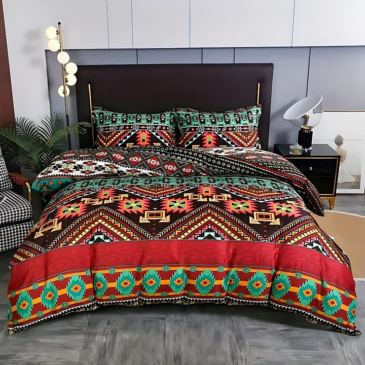 Lisslune | Indara Boho Tribal Print Duvet Cover Set