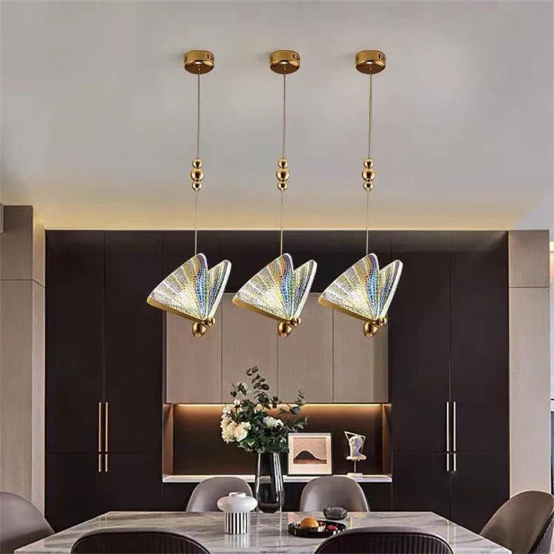 Lisslune | FlutterGlow – Artistic Butterfly-Shaped Pendant Lamp
