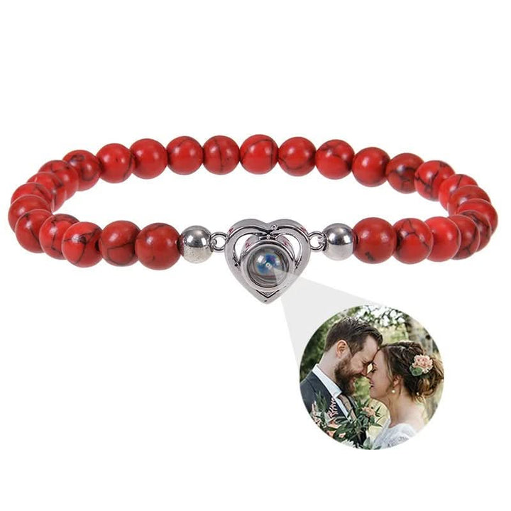 Lisslune | Projection bracelet with infinity heart and personalized photo