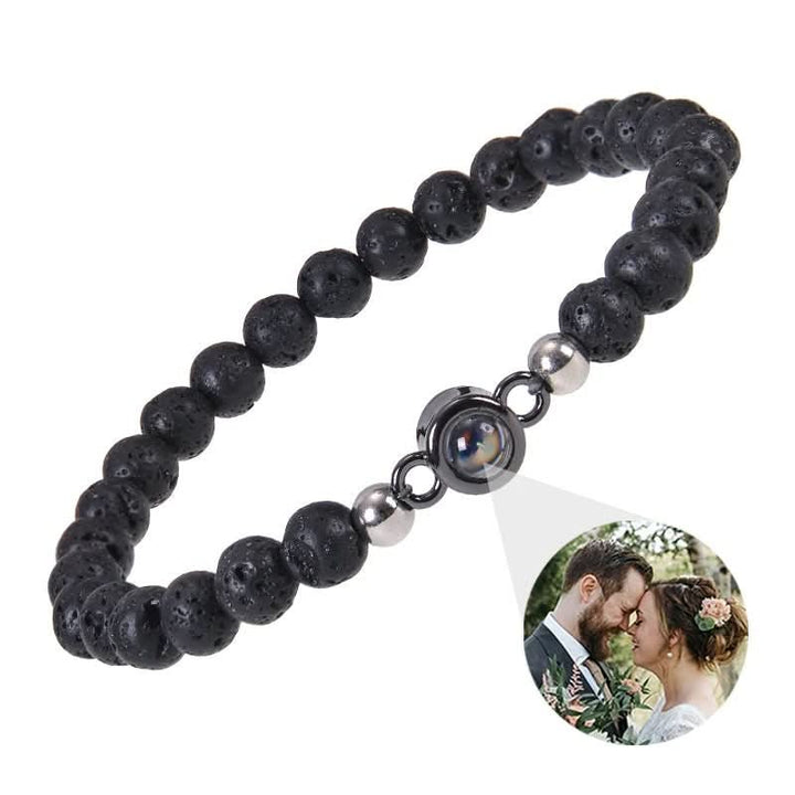 Lisslune | Projection bracelet with infinity heart and personalized photo
